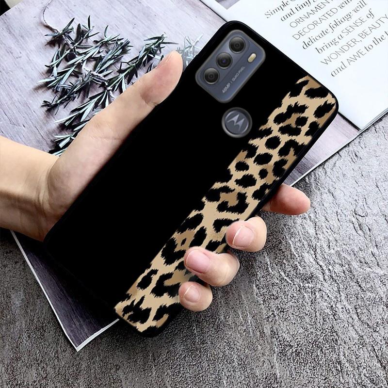 Leopard Phone Case For Motorola G Stylus 5G G Play G35 G45 G54 G24 G86 G04S E13 E14 E32 E32S