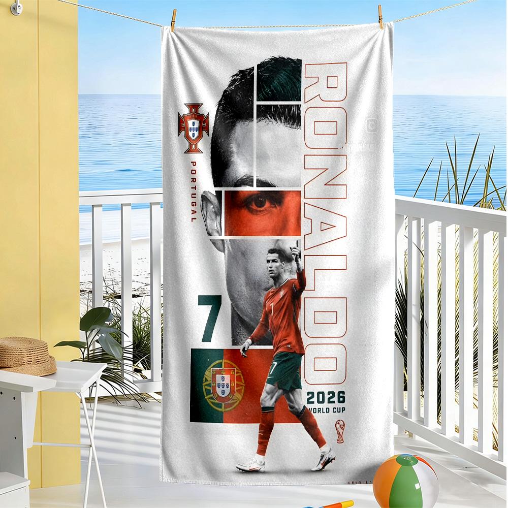 El Bicho Cristiano‑ronaldo Beach Towel Quick-Dry Soft Microfiber Comfortable Lightweight Suitable for Swimming, Gym, Camping, Yoga Vacation