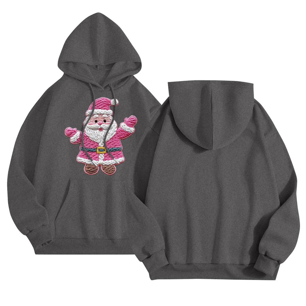 Женская повседневная толстовка с капюшоном и круглым вырезом, длинными рукавами и принтом