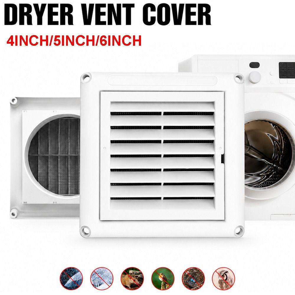 With Mesh Screen Vent Grille Plastic Pipe Vent Easy Install Air Vent Weather & UV-Resistant