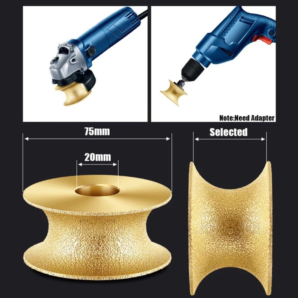 Demi-bullnose Grinding Wheel Vacuum Brazed Grinding Head  Chamfering Tool