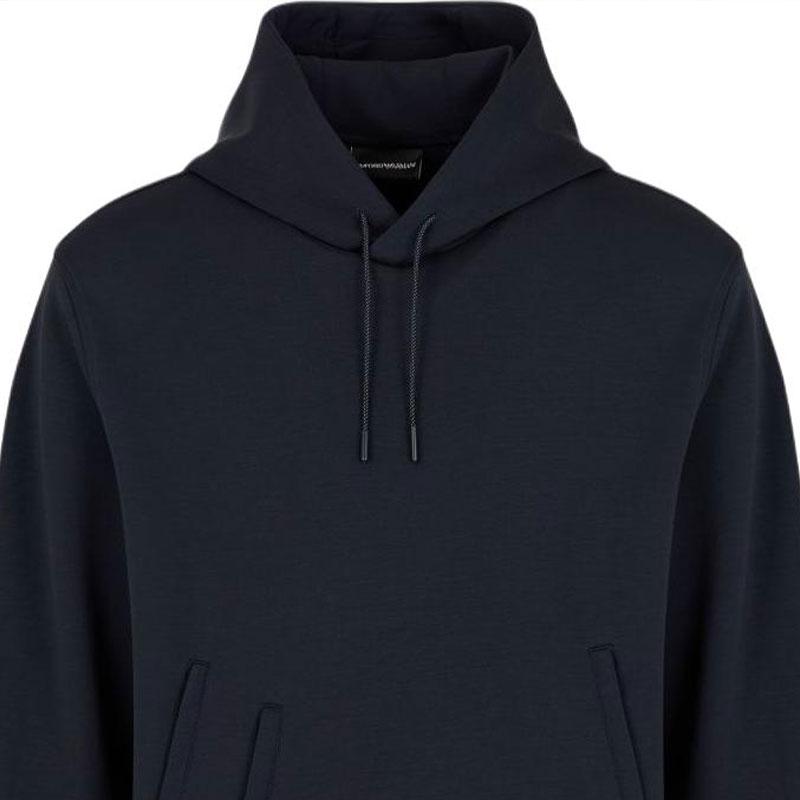 EMPORIO ARMANI Travel Essential Modal blend Double Jersey Hooded Sweatshirt EM000314-AF101031-UB118