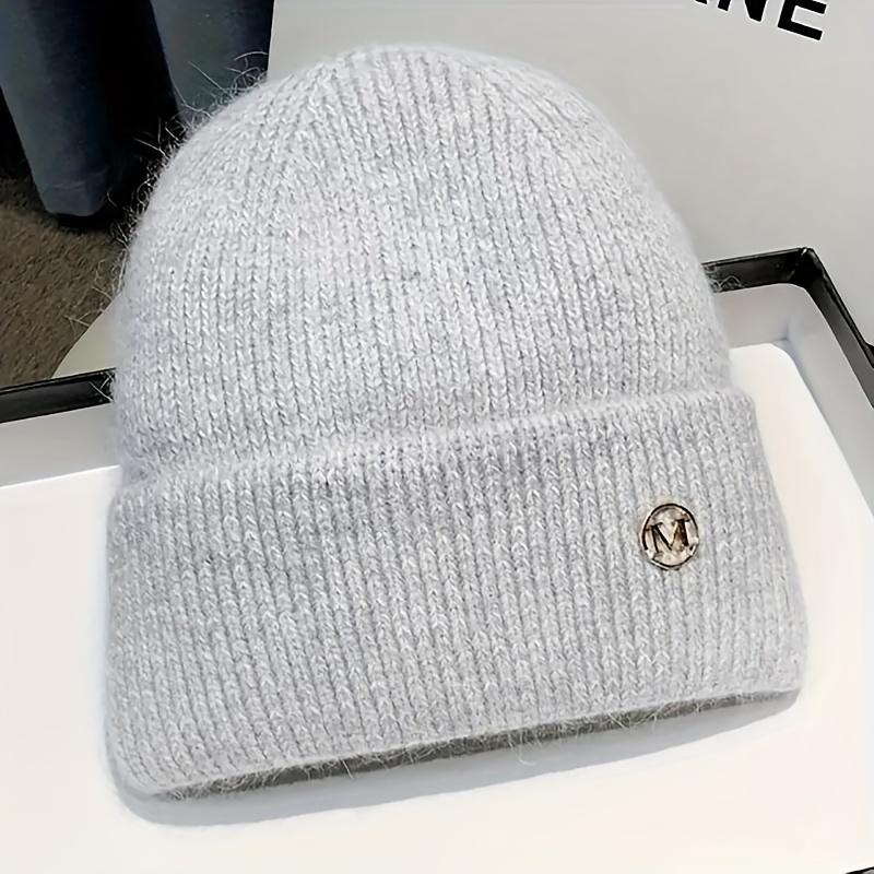 Beanie Trendy Solid Color Knit Hats Warm Hats For Women Daily Use Autumn & Winter