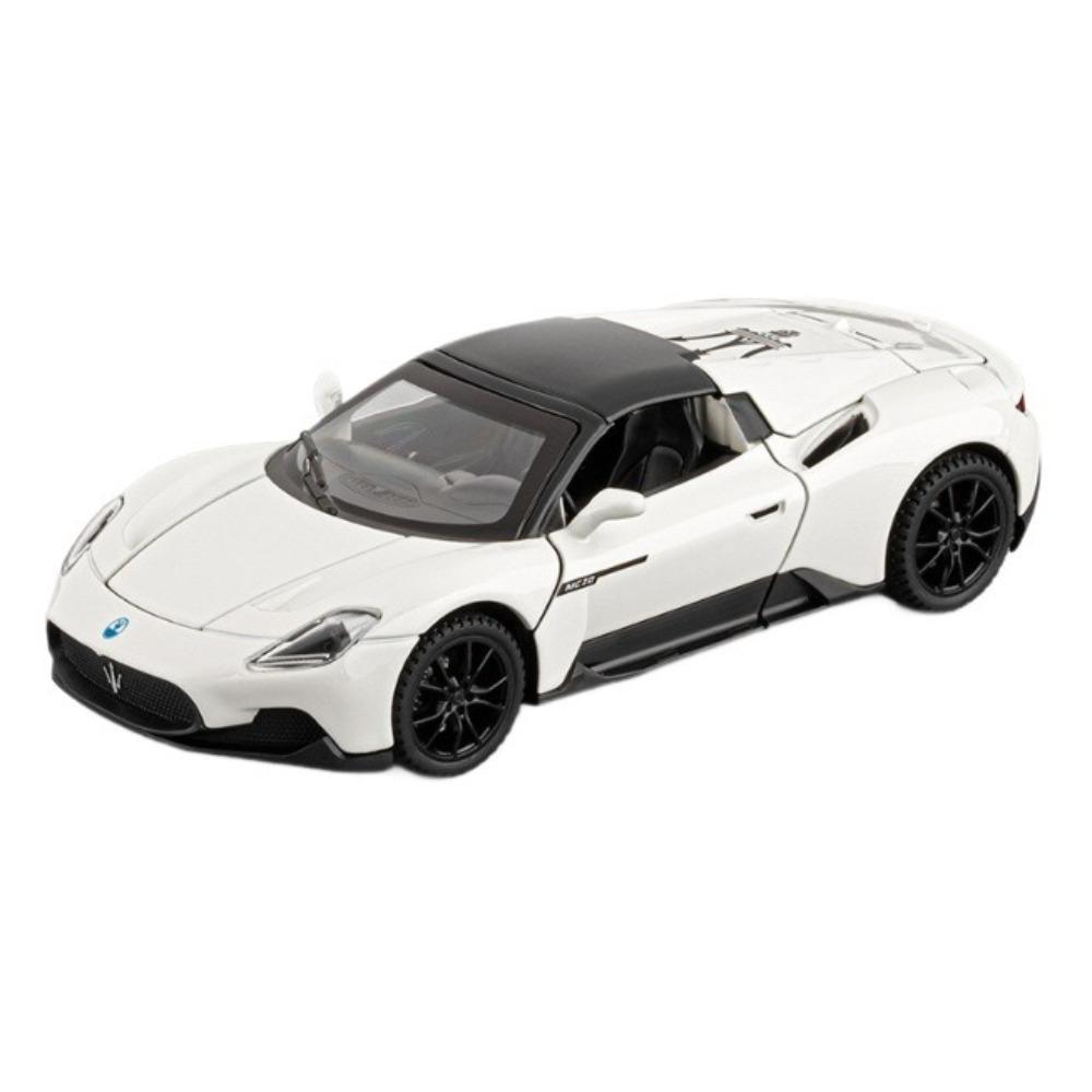 1/32 Металлическая штампованная модель автомобиля Maserati MC20 Звук и свет Симуляция Детская игрушечная машина Игра для мальчиков Автомобиль Подарок на день рождения Праздник