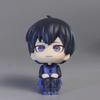 Фигурка-кукла Blue Lock Kawaii Nagi Seishiro Isagi Yoichi в сидячем положении, настольная модель, аниме-персонаж, креативный подарок на день рождения.