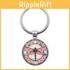 Vintage Dragonfly Pattern Keychain Creative Gift For Stylish Men Zinc Alloy Keyring Accessory
