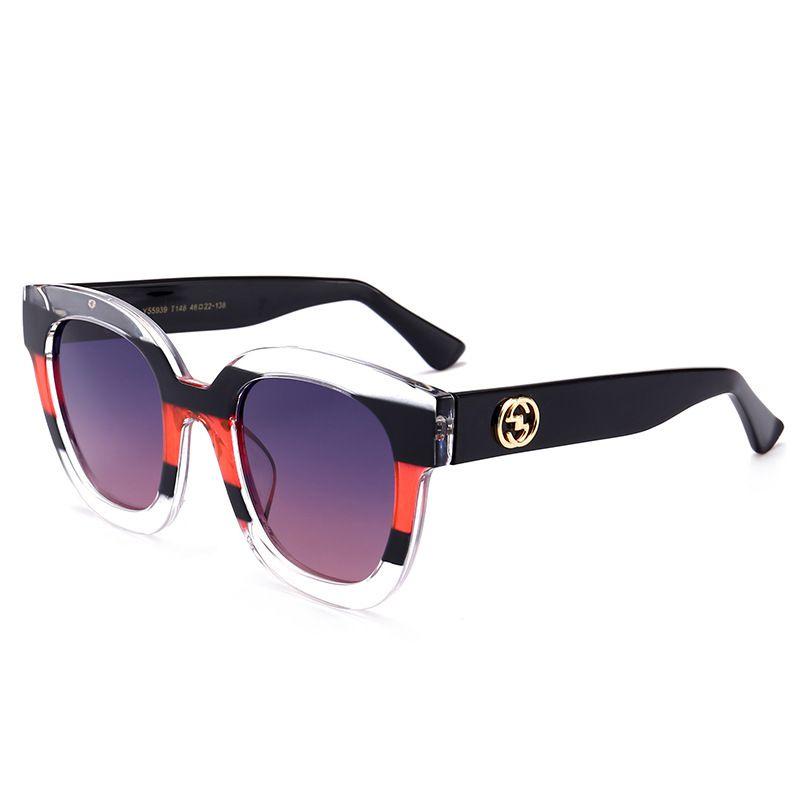 Fashion Luxury Large Square Uv Protection Sunglasses For Women
