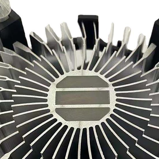 Кулер для процессора Тихая Стабильная Производительность Противоскользящий Высокоскоростной Эффективный Быстрый Отвод Тепла Алюминий