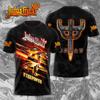 New Popular Band Judas Priest T-Shirts 3D Print Men's Hip Hop Short Sleeve T Shirt Oversized Harajuku Y2k Tops Tees Men Clothing