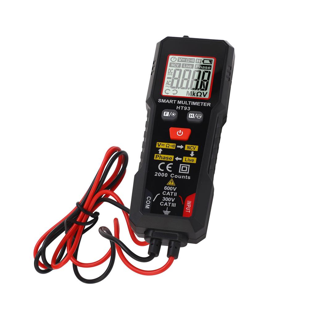 Цифровой мультиметр тестер напряжения 4000 отсчетов высокая точность последовательность фаз провод под напряжением автоматический