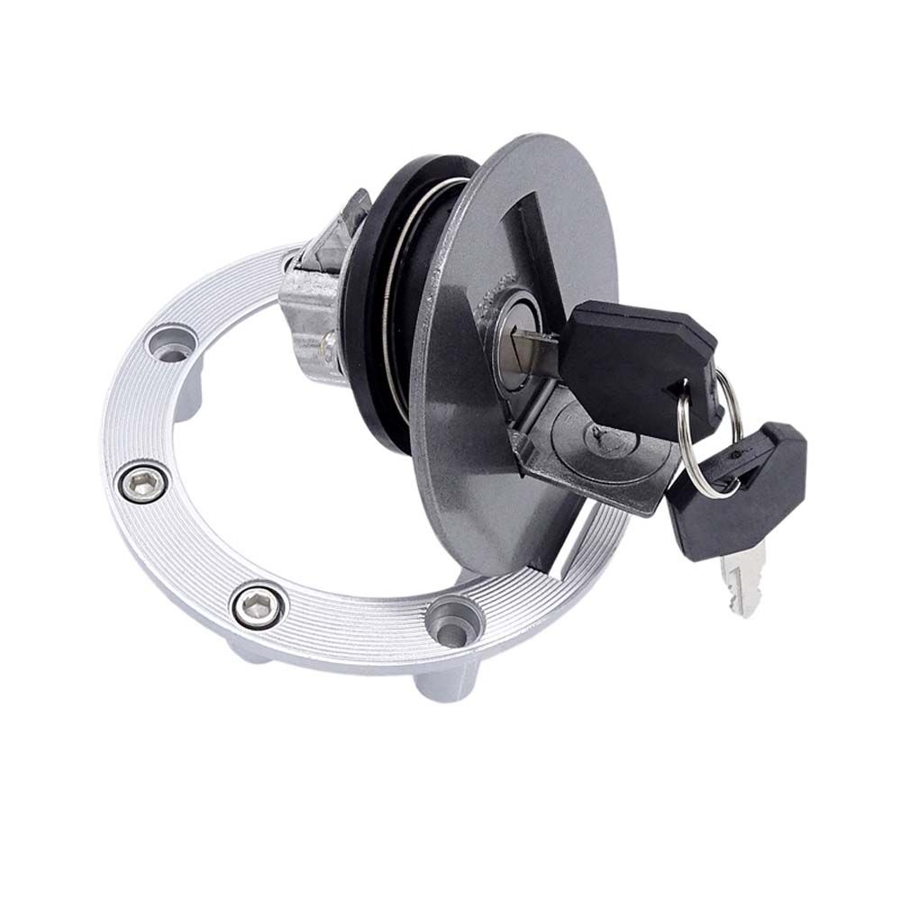 XJR400 Stainless Steel Motorcycle Gas Tank Cover Motorbike Oil Tank Cap Fuel Cap With 2 Keys
