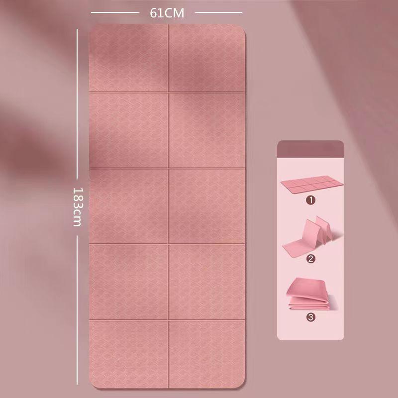 Противоскользящий и износостойкий коврик для йоги из ТПЭ. Безопасность и защита окружающей среды. Утолщенный и расширенный коврик для обеда. Амортизирующий коврик для йоги на открытом воздухе.