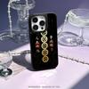 Китайское слово счастливый модный дизайн Чехол для телефона для iPhone 17 16 e 15 14 13 12 Pro Max Овечья кожа Серебристый край Защитный чехол