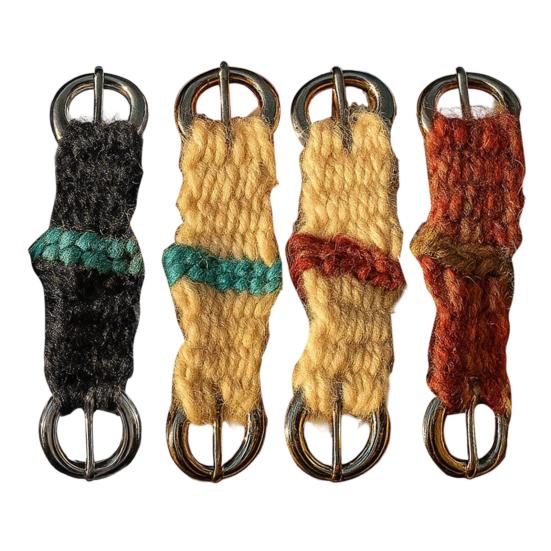 Yousheng 1/4Pcs Mini Girth Keychain Pendant Lightweight Crochet Knitting Saddle Key Chain Handmade Western Cowboy Keyring Accessory