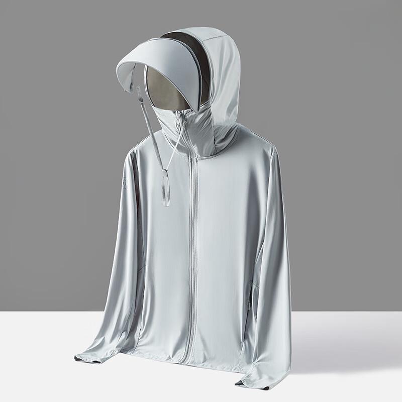 XIN SHENG XIANG Unisex Ice-Feel UV Protection Fishing Jacket with Detachable Brim