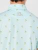 FootJoy Men's Polo Shirt, FJ-S21-S16, Cocktail Print, Ice Blue, Size S
