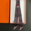 Fashion Skinny Silk Scarf for Women Fashion Hair Ribbons Headbands Bandana Female Bag Wrist Wrap Neckerchief Foulard Neck Ties