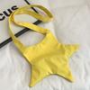 Cute Star Crossbody Bag Harajuku Five-pointed Star Canvas Bag Star Shape Shoulder Bag  Students