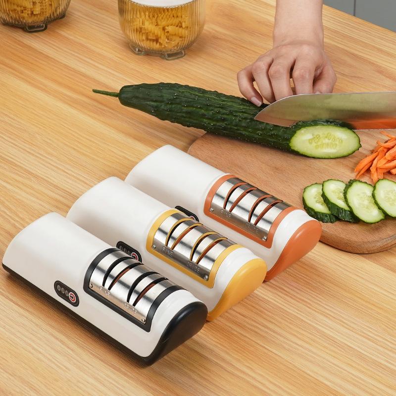 Кухонная электрическая точилка для ножей Многофункциональная автоматическая профессиональная 4-скоростная электрическая точилка для ножей Кухонные принадлежности