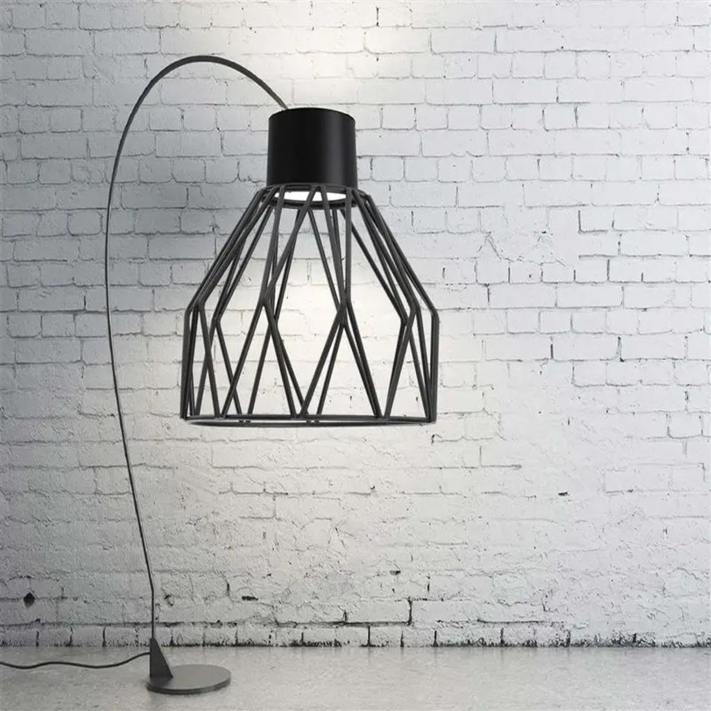 New Elegant and Decorative Metal Iron Cage Guard - Hanging Lamp Shade for Ceiling Pendant Lighting Fixture Holder Fan Chandelier