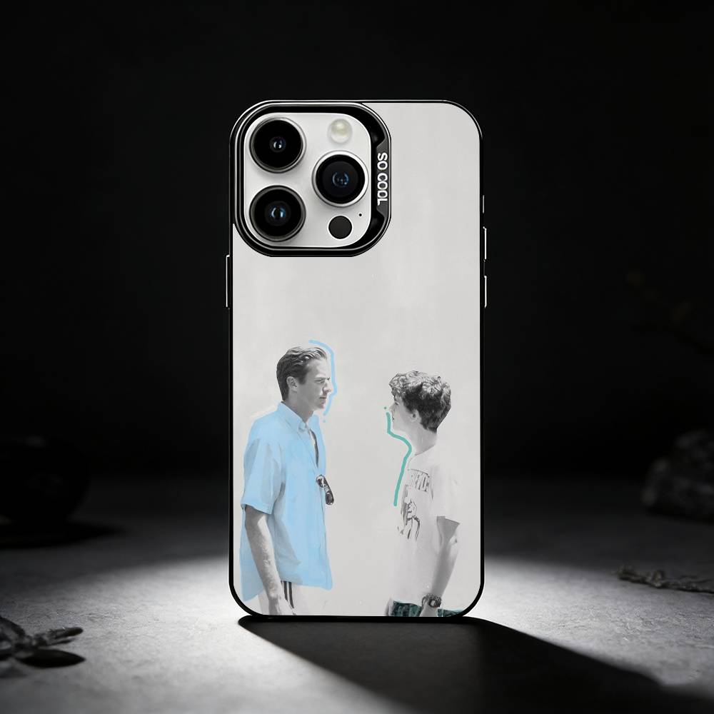 C-Call Me By Your Name Film Phone Case For iPhone 17,16,15,14,13,12,11 Plus,Pro Max,XS,Colored silver phone case
