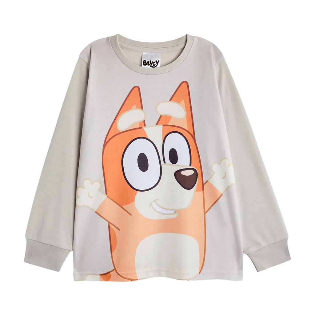 Bluey Childrens/Kids Characters Long Pajamas Set (Pack of 2)