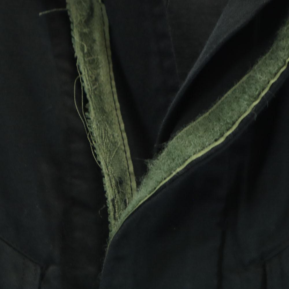 Belgium Army 70s Vintage M-64 Black Dyed Hoodie Field Jacket Men's Used