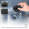 Black Rubber Sink Stopper Garbage Disposal Food Waste Disposer Plastic Basin Stopper Kitchen Dish Drainer Water Stopper Crusher Sink Stopper