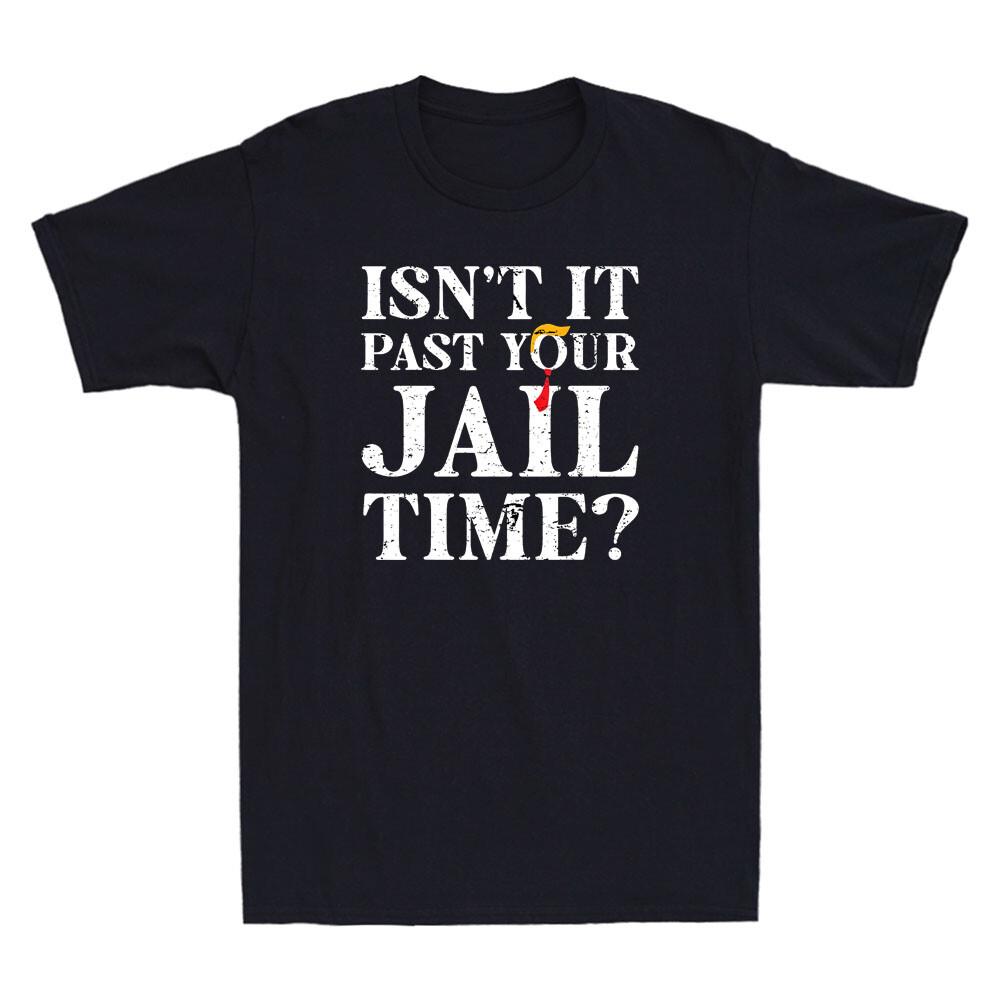 Isn't It Past Your Jail Time Retro Style Funny Saying Joke Vintage Men's T-Shirt