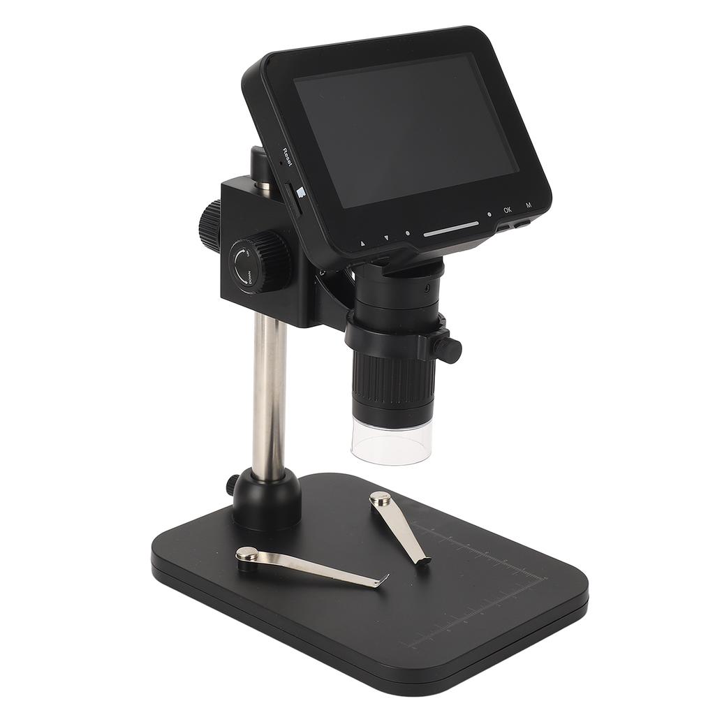 Цифровой микроскоп 4,3-дюймовый IPS-экран 16MP 1080P 1600X Паяльный микроскоп с HD-мультимедиа