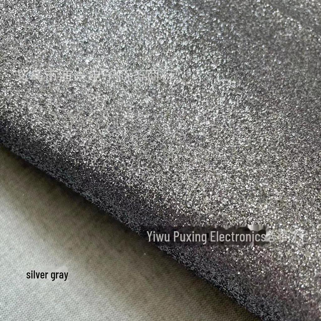 Блестящая ткань из искусственной кожи с градиентной радугой и золотисто-серебряными блестками