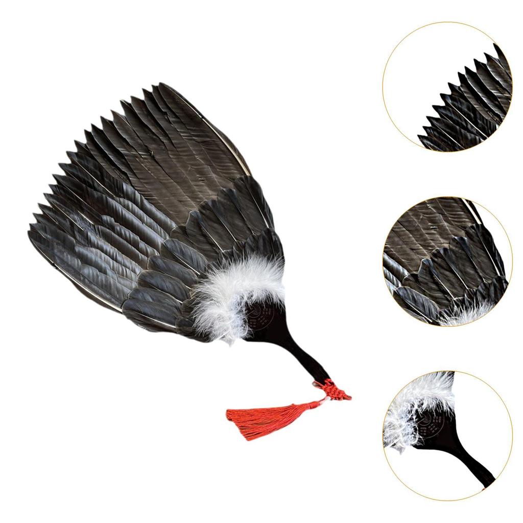 Chinese Fan Decor Feather Handheld for Performances Party Favor Dance