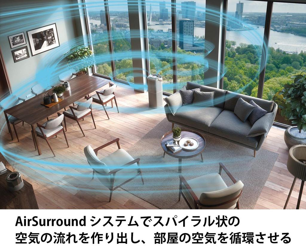 Electrolux Air Purifier Pure A9 Compatible with up to 37 tatami HEPA13 Filter Deodorizing Pollen House Dust Virus PA91-606GY PM2.5