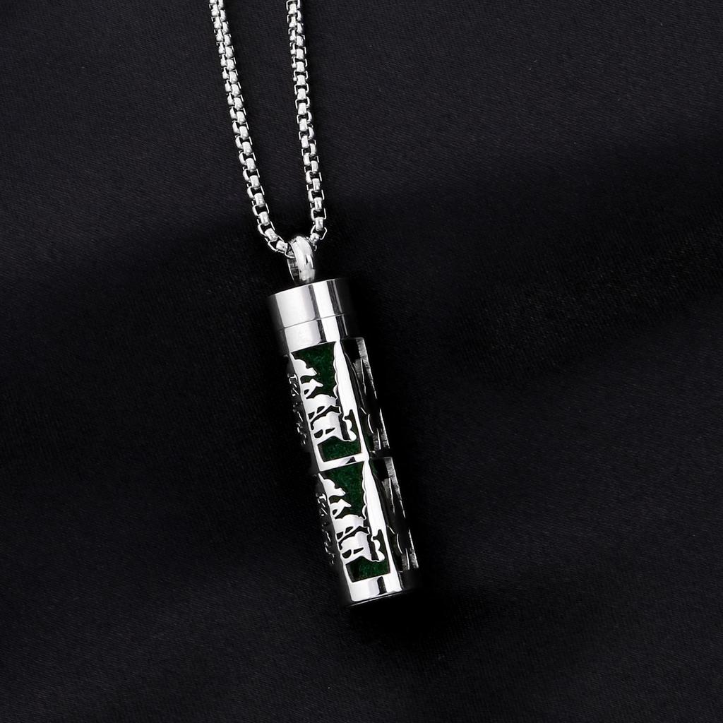 Ожерелье-диффузор для ароматерапии в форме сердца из нержавеющей стали с вращающейся подвеской