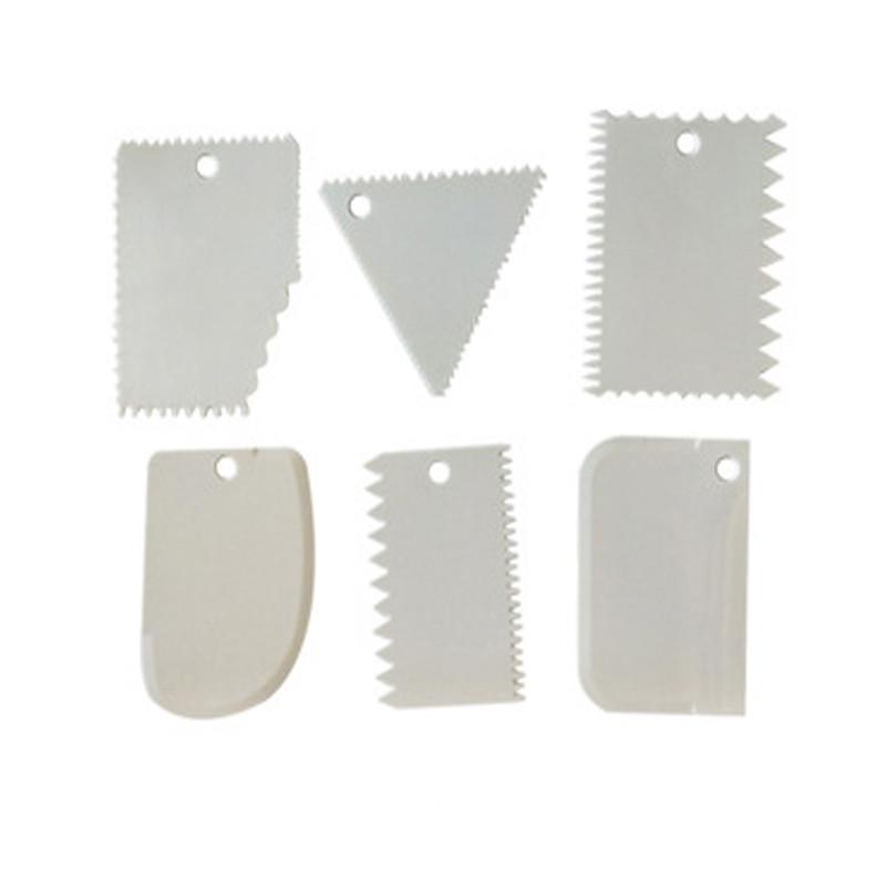 6шт резак тесто тесто помадка крем украшения торт скребок края инструменты