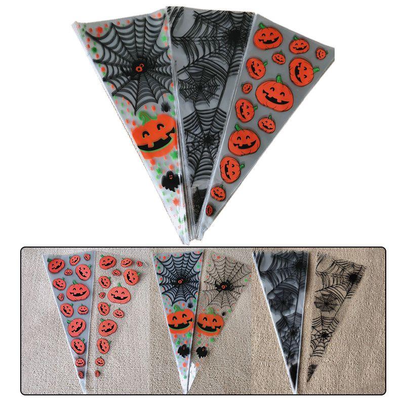 100 шт. Целлофановых конусных пакетов Стильные прозрачные пакеты для конфет для любого торжества