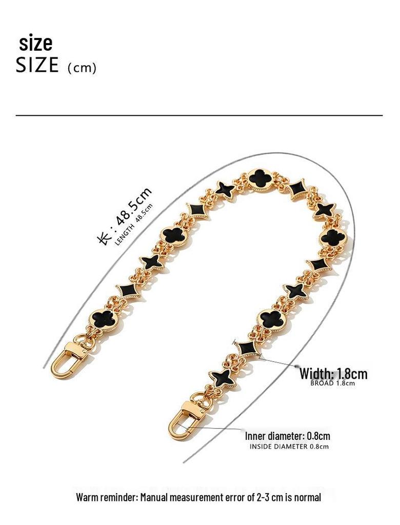 Аксессуар-цепочка для сумки DIY H-83: Универсальная ручная, на одно плечо, многоэлементная цепь с пряжкой-воротами