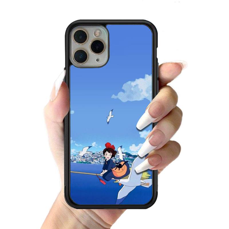 Чехол для телефона Anime Kiki's Delivery Service, силиконовый чехол из ПК+ТПУ для iPhone 11 12 13 Pro Max 8 7 6 Plus X SE XR, твердые чехлы