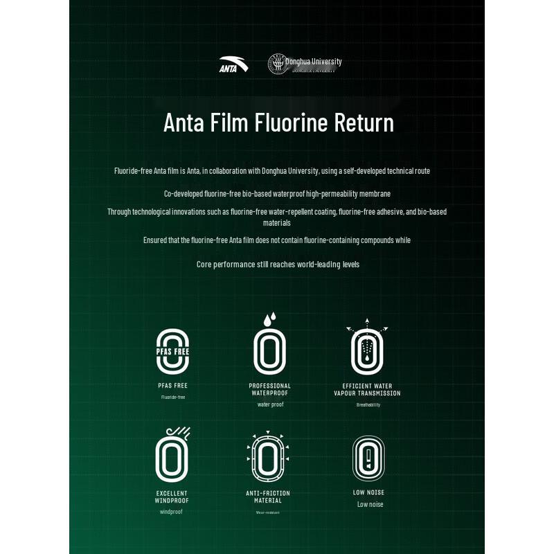 Anta X National Geographic Эко-мембранная ветрозащитная куртка