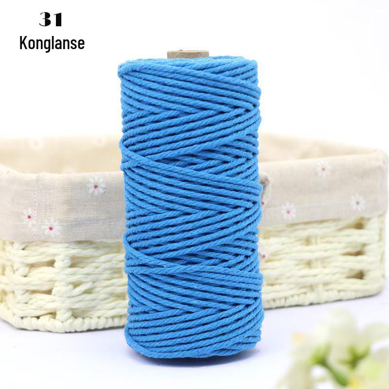 Хлопковый Канат Ручной Работы 2 мм для DIY Кошачьего Дерева и Поделок - 100 м