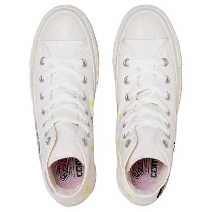 Кеды для детей Powerpuff Girls x Converse Chuck Taylor All Star Chunkyline High GS Белый Розовый 31312820