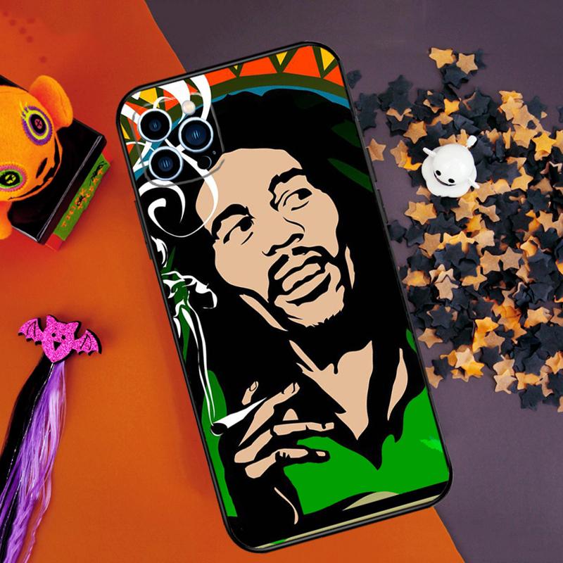 Bob Marley Cool Bumper Case For iPhone 16 15 14 Pro Max 11 12 13 Pro Max Mini XR 15 16 Plus 16e Phone Cover