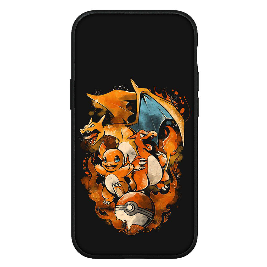 Cover for iPhone 17 16 15 Xiaomi Poco Redmi Note 14 13 12 11 Pro Max X 9 16e Samsung Galaxy S25 S24 S23 OPPO Huawei Cute Pikachu Charmander Phone Case