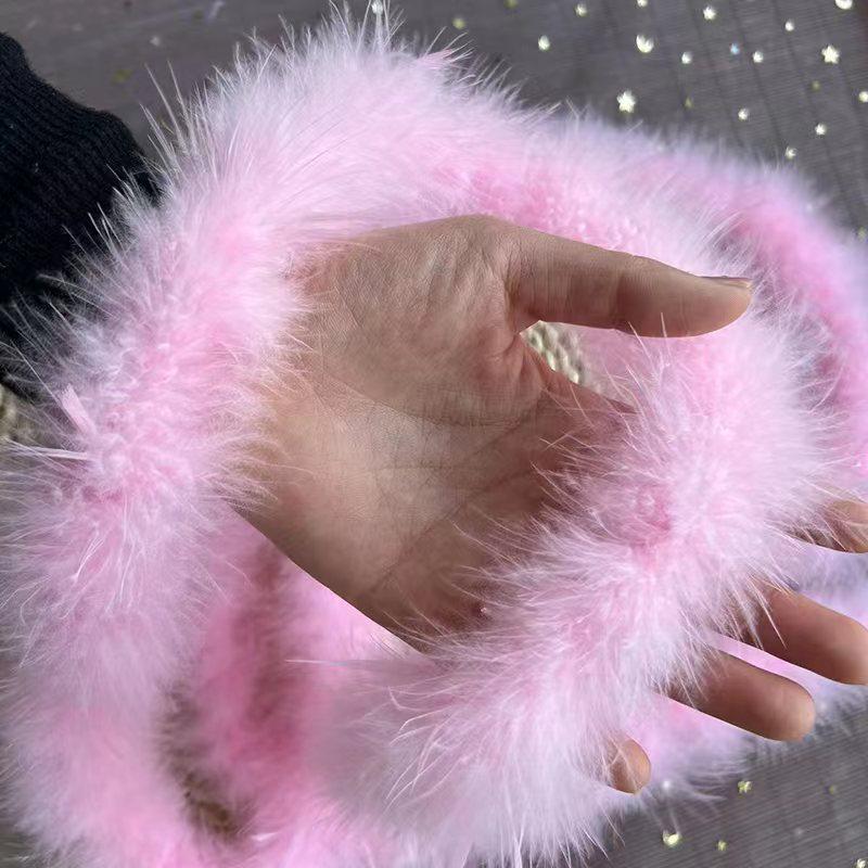 Красочные полоски перьев индейки для поделок и рождественских украшений