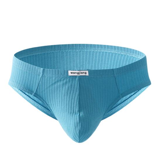 Мужские трусы средней посадки с эластичным поясом, облегающие трусики, однотонные, ребристые, U-образные, дышащие, сексуальное нижнее белье
