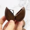 Heart Shape Wedding Ring Box Quality Walnut Wood Jewelry Box Small Portable Wedding Ring Bearer