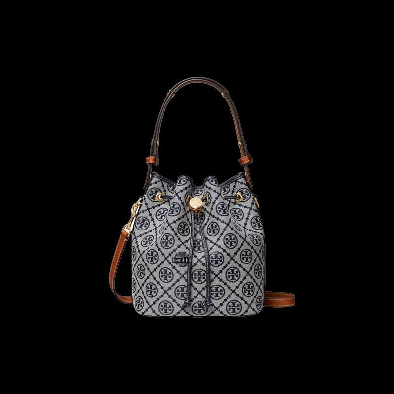 Tory Burch T Monogram Jacquard Mini Bucket Bag