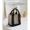[AACXX] tote bag ladies canvas With zipper lightweight partition mini tote Smaller mothers bag Fashionable cute lunch bag handbag simple Plain color