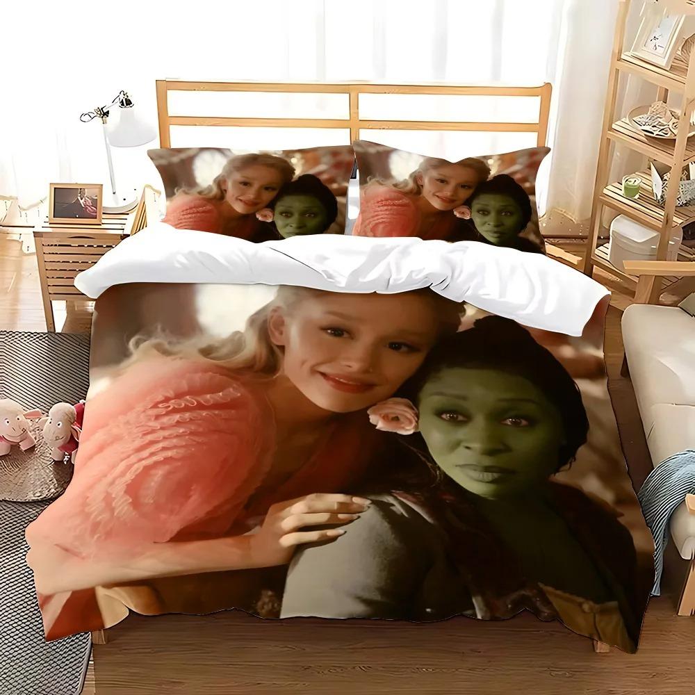 Movie W-Wicked Witch Pillowcase Bedding Set Adult Boy Girl Bedroom Decoration Children Gift Single Double Large Size