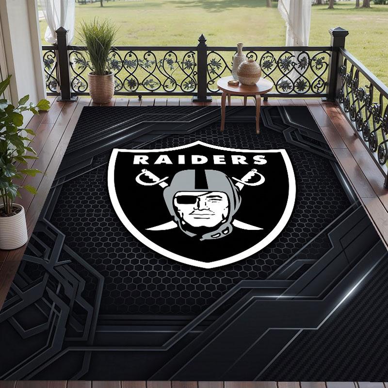 Мягкий напольный ковер с узором Las Vegas Raiders, ковер для гостиной, декоративный коврик для декора комнаты в доме